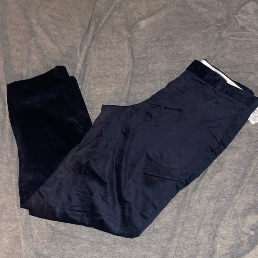 NWT H&M Black Slim Fit velvet Suit Pants size 32